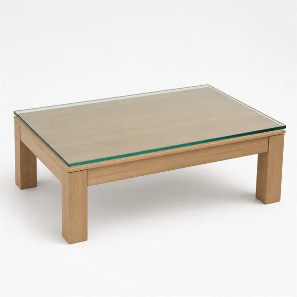 Cristal para mesa rectangular o cuadrada tapa de mesa de cristal con apoyo completo