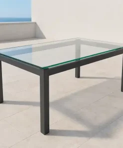 Cristal para mesa rectangular o cuadrada tapa de mesa de cristal de uso frecuente o terraza