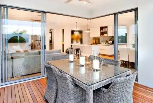 Tapa de cristal para mesa de mimbre
