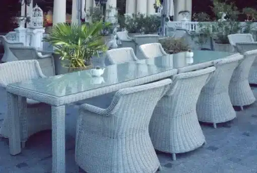 tapa de mesa de cristal exterior